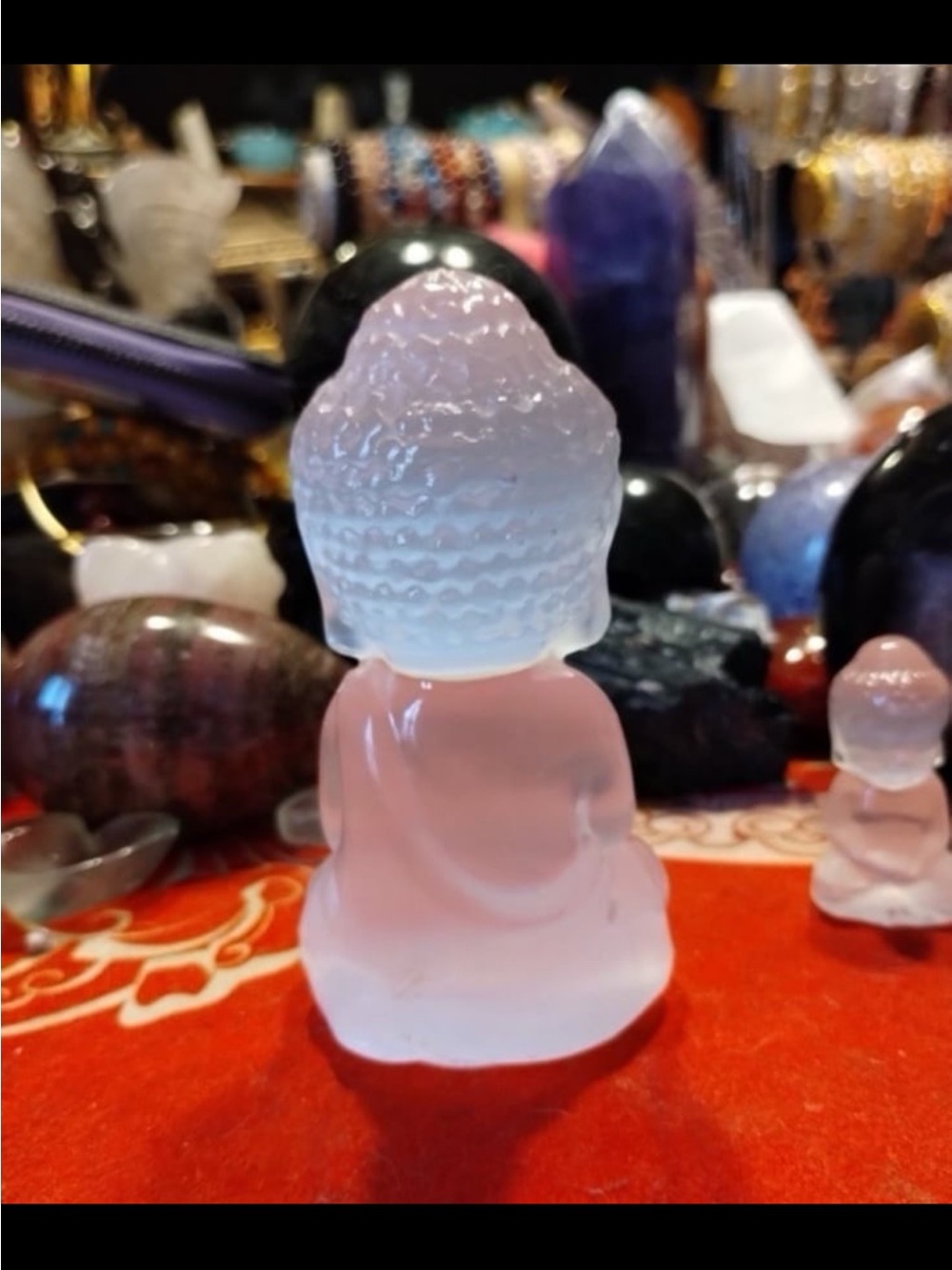 Satin Spar Buddha Carving - Picture 10 of 10